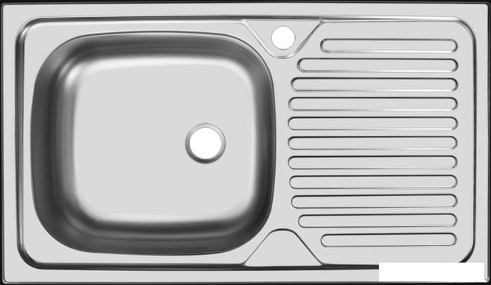 Кухонная мойка Ukinox Классика CLM760.435 5K 2L (с сифоном) - фото