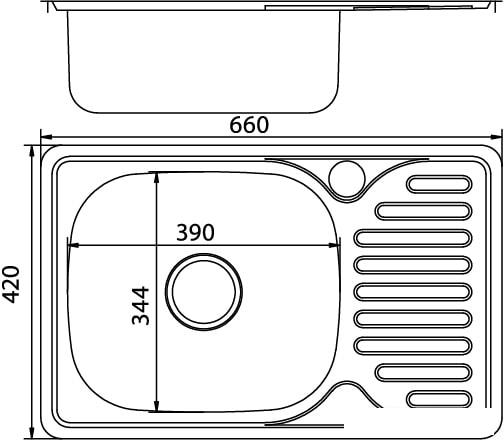 Кухонная мойка Mixline 530532 - фото