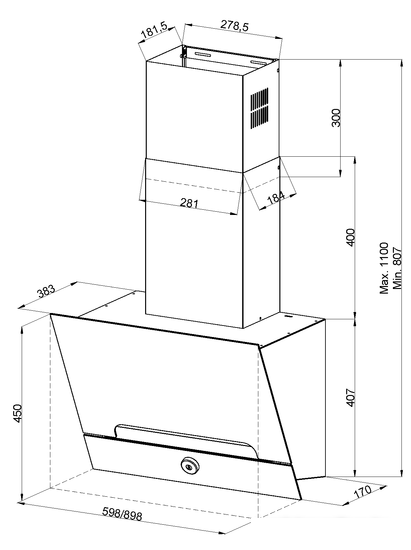 Кухонная вытяжка KUPPERSBERG F 990 W - фото