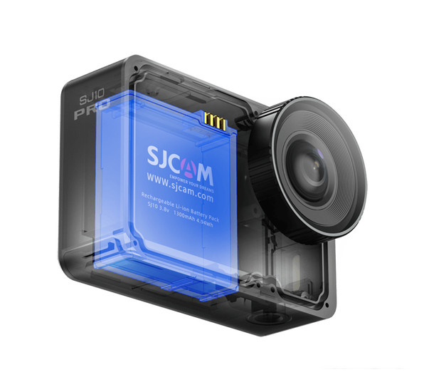 Экшен-камера SJCAM SJ10 Pro Dual Screen (черный) - фото