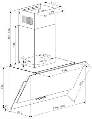 Кухонная вытяжка Oasis (Making Oasis Everywhere) NC-50W - фото