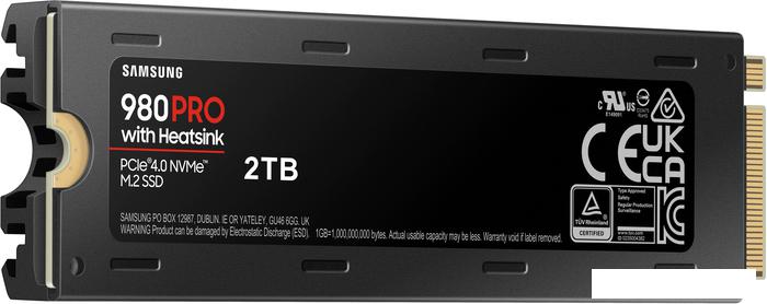 SSD Samsung 980 Pro с радиатором 2TB MZ-V8P2T0CW - фото