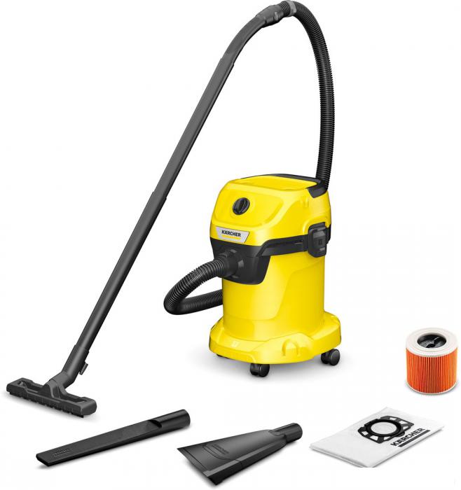 Пылесос Karcher WD 3 V-17/4/35 + Nozzles 1.628-124.0 - фото