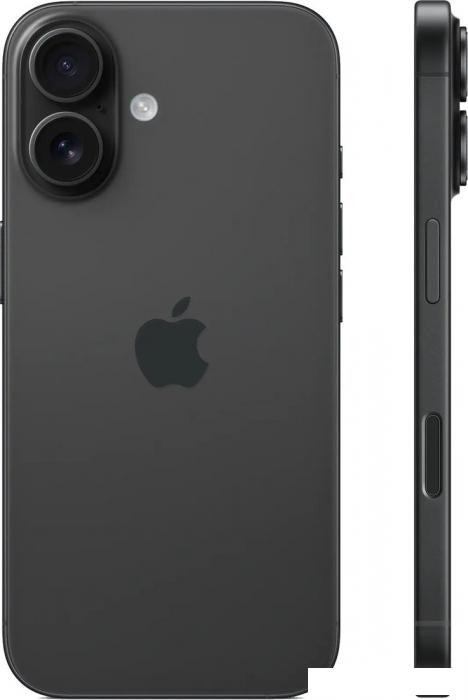 Смартфон Apple iPhone 16 256GB (черный) - фото