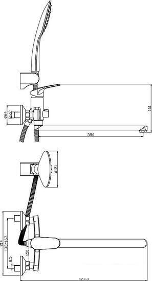 Смеситель Rossinka Silvermix RS45-32 - фото