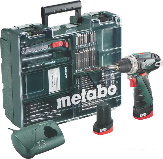 Дрель-шуруповерт Metabo PowerMaxx BS Basic Set [600080880] - фото