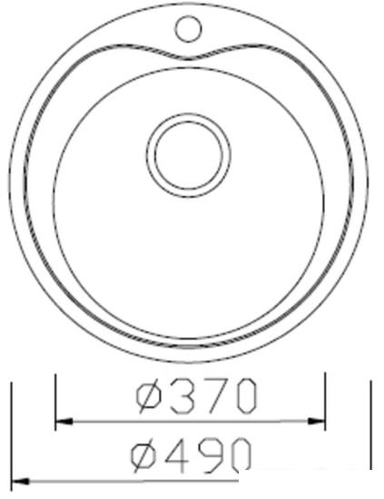 Кухонная мойка Stellar 490D 20 см - фото