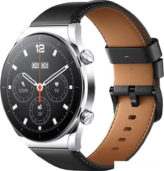 Умные часы Xiaomi Watch S1 (серебристый/черный, международная версия) - фото