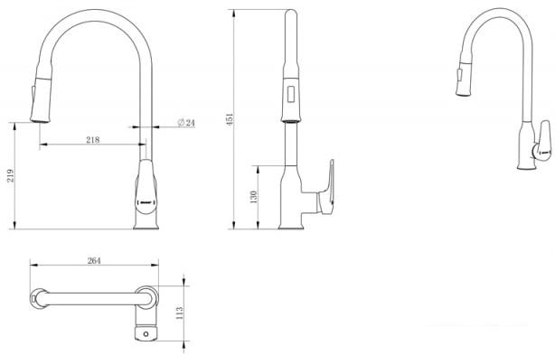 Смеситель Bravat Arden F7362395CP-ENG - фото