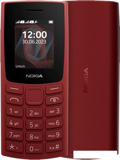 Кнопочный телефон Nokia 105 (2023) Dual SIM TA-1557 (красный) - фото