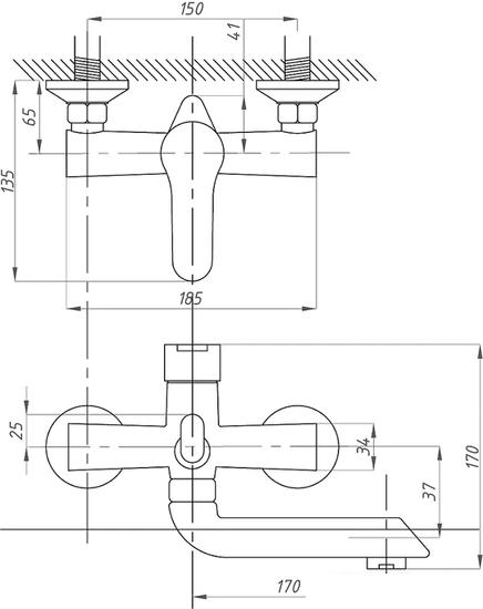 Смеситель Fauzt FZs-243-В101 - фото