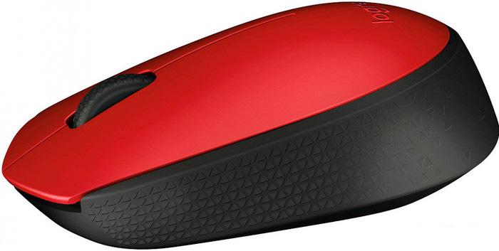 Мышь Logitech M171 Wireless Mouse красный/черный [910-004641] - фото