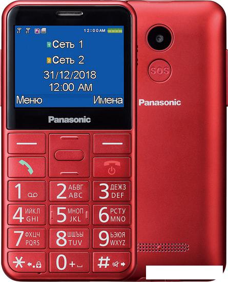 Мобильный телефон Panasonic KX-TU150RU (красный) - фото