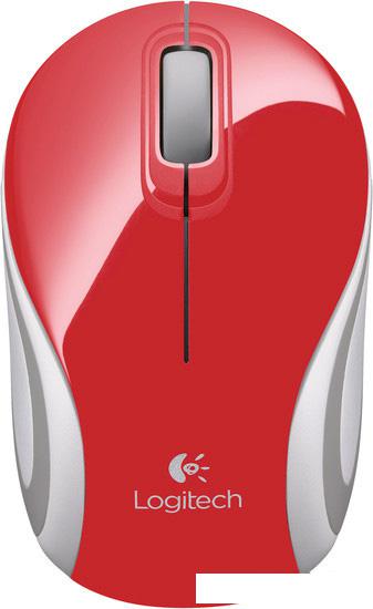 Мышь Logitech M187 (красный) - фото