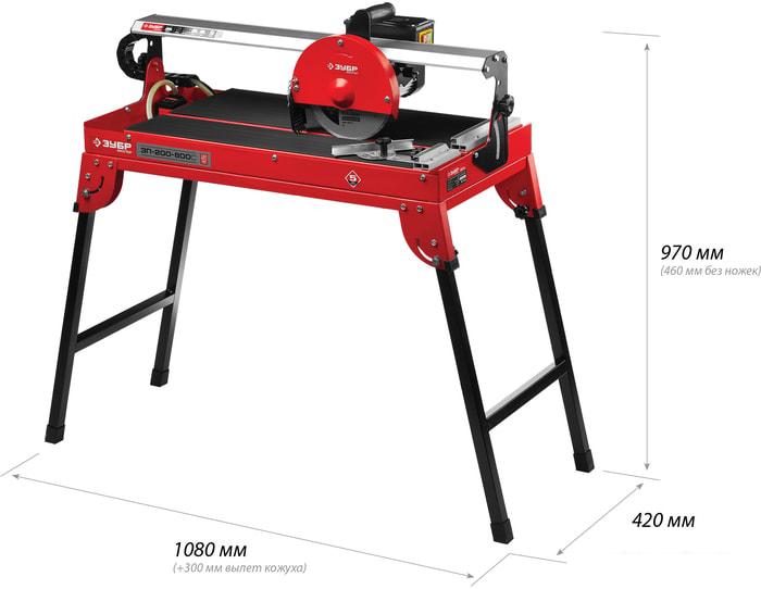 Электрический плиткорез Зубр ЭП-200-800С - фото