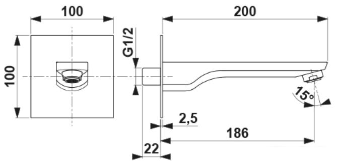 Излив Armatura Mokait 836-002-00 - фото