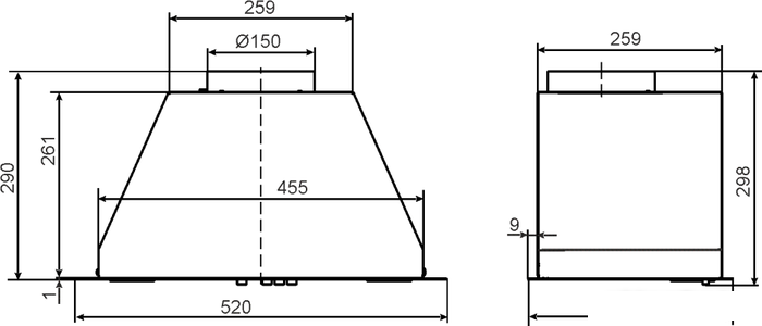 Кухонная вытяжка Elikor BF5634Q0 - фото