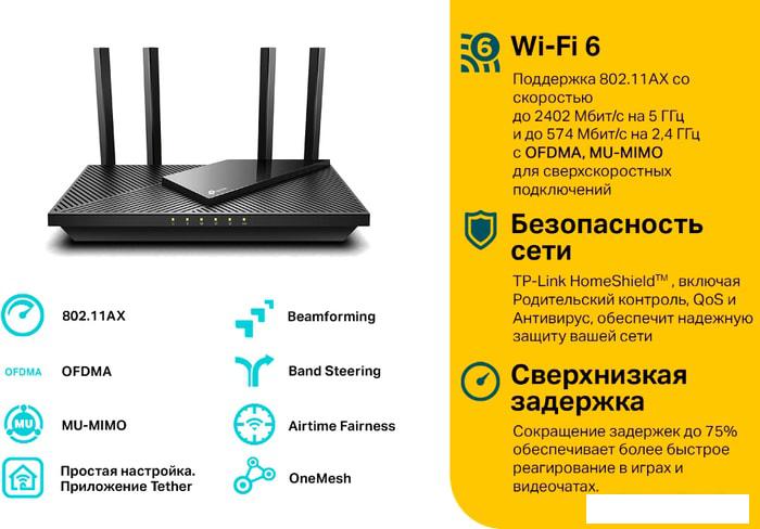 Wi-Fi роутер TP-Link Archer AX55 - фото