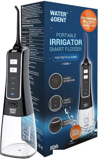 Ирригатор  Waterdent Smart Flosser V300 + жидкость для ирригатора антибактериальный комплекс 100 мл - фото
