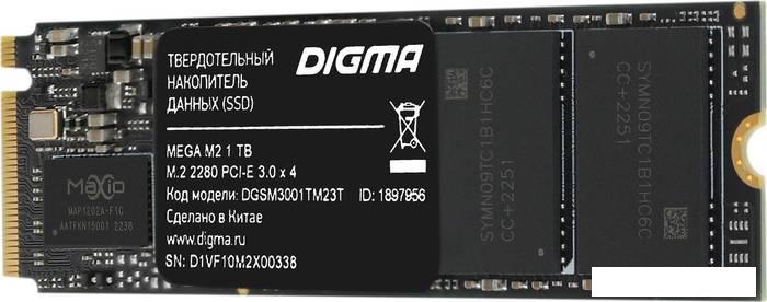 SSD Digma Mega M2 1TB DGSM3001TM23T - фото