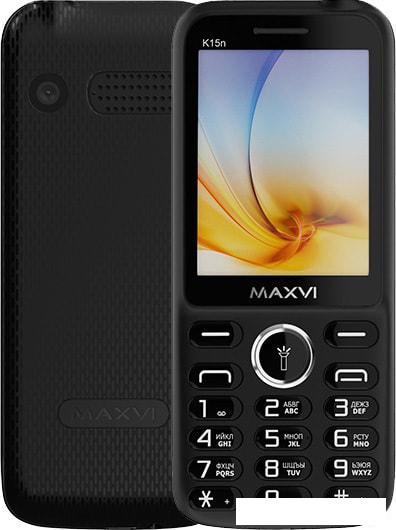 Мобильный телефон Maxvi K15n (черный) - фото