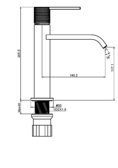 Смеситель Maxonor Pure Life PL1084 - фото