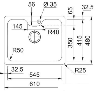 Кухонная мойка Franke Bell BCX 110-55 TL 122.0689.806 - фото