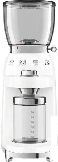 Электрическая кофемолка Smeg CGF01WHEU (белый) - фото