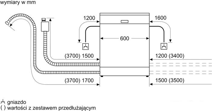 Отдельностоящая посудомоечная машина Bosch Serie 2 SMS2HVI72E - фото