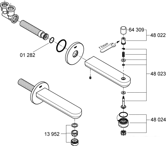 Излив Grohe Eurosmart Cosmopolitan 13261000 - фото