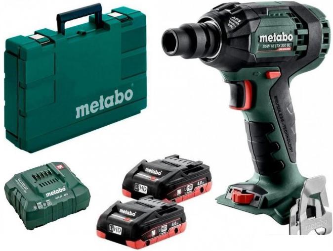 Гайковерт Metabo SSW 18 LTX 300 BL 602395800 (с 2-мя АКБ, кейс) - фото