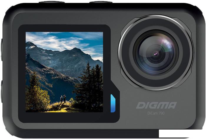 Экшен-камера Digma DiCam 790 (черный) - фото