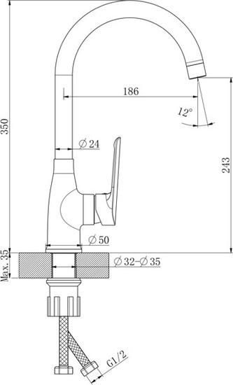 Смеситель Esko LG519B - фото