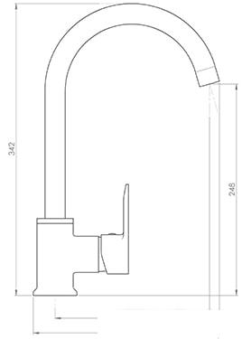 Смеситель Inan Kehribar M2304 - фото