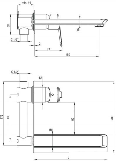 Смеситель Deante Arnika Nero BQA N54L - фото