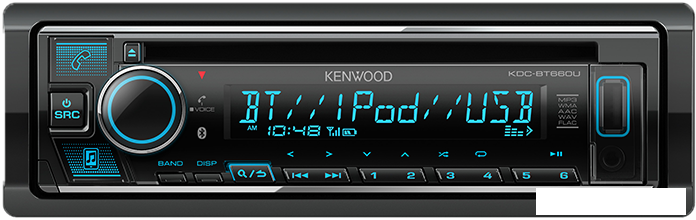 CD/MP3-магнитола Kenwood KDC-BT660U - фото