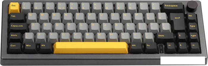 Клавиатура Epomaker EK68 (Yellow Black Sushi) - фото