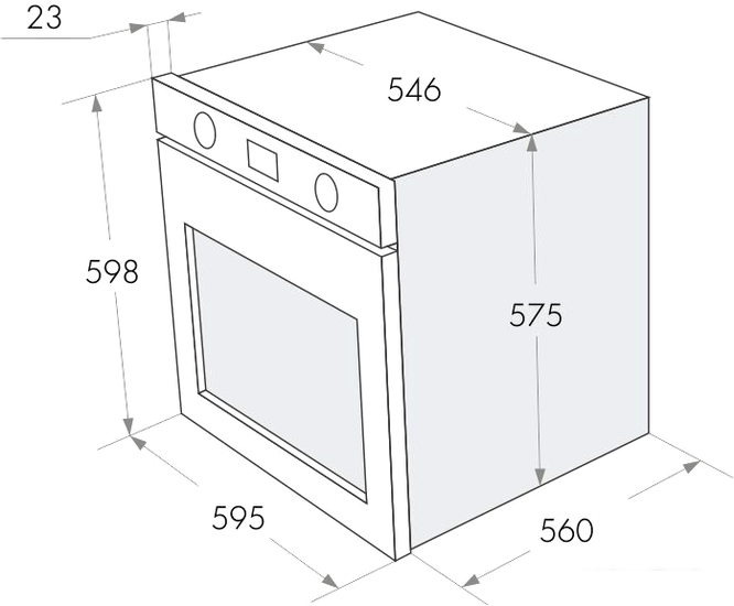 Духовой шкаф MAUNFELD MGOG 673W - фото