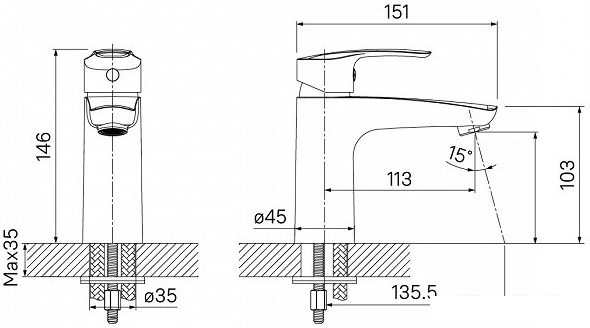 Смеситель IDDIS Ray RAYSB00i01 - фото