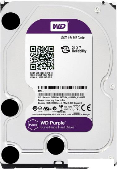 Жесткий диск WD Purple 4TB (WD40PURX) - фото