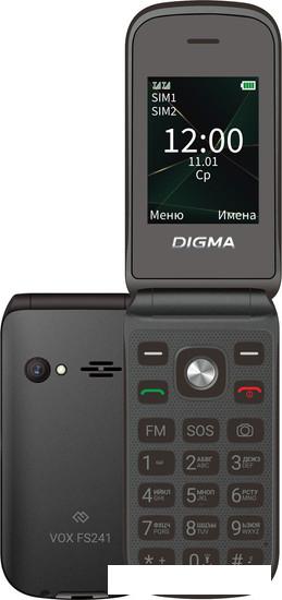 Кнопочный телефон Digma Vox FS241 (черный) - фото