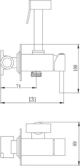 Смеситель Haiba HB5512 (хром) - фото