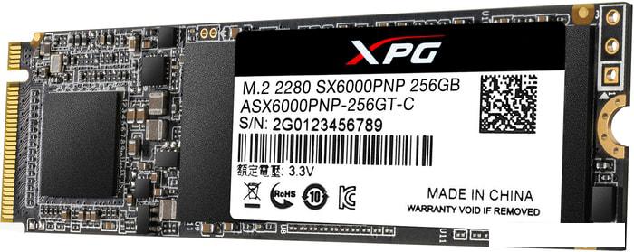 SSD A-Data XPG SX6000 Pro 256GB ASX6000PNP-256GT-C - фото