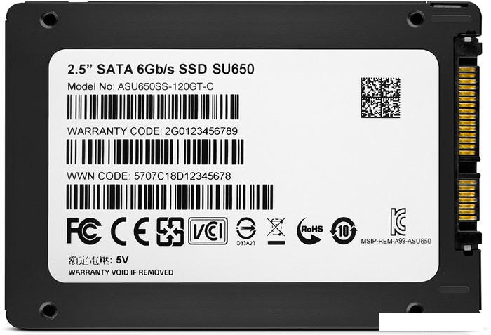 SSD A-Data Ultimate SU650 120GB ASU650SS-120GT-C - фото