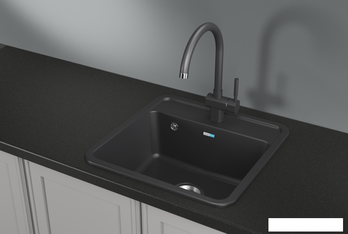 Кухонная мойка Granula ST-5001 (черный) - фото