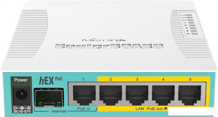 Маршрутизатор Mikrotik Hex PoE [RB960PGS] - фото