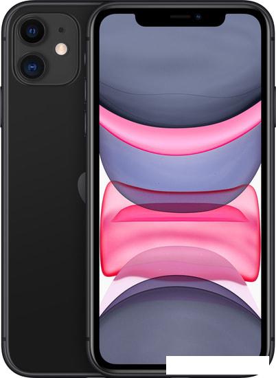 Смартфон Apple iPhone 11 64GB (черный) - фото