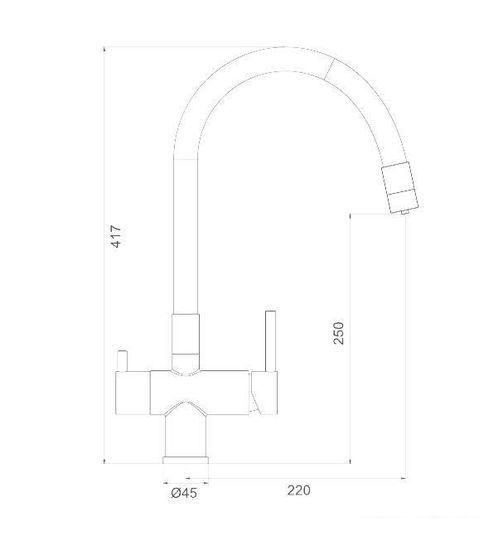 Смеситель Gappo G4398-39 - фото