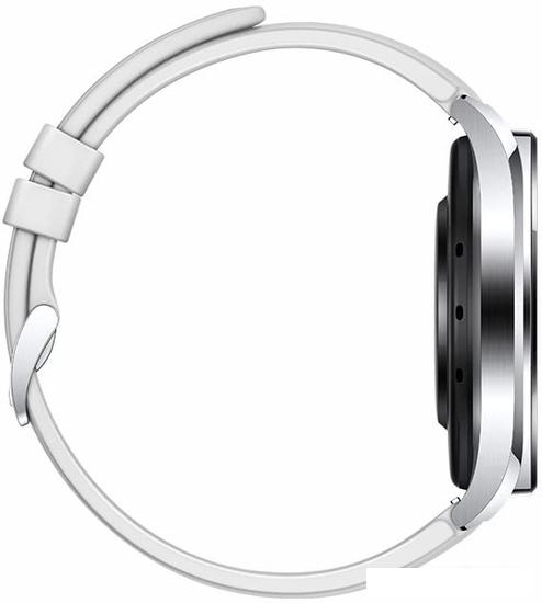 Умные часы Xiaomi Watch S1 Active (серебристый/белый, международная версия) - фото