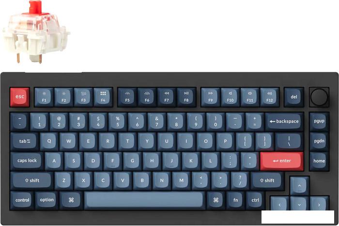 Клавиатура Keychron V1 Max RGB V1M-D1-RU (Gateron Jupiter Red) - фото